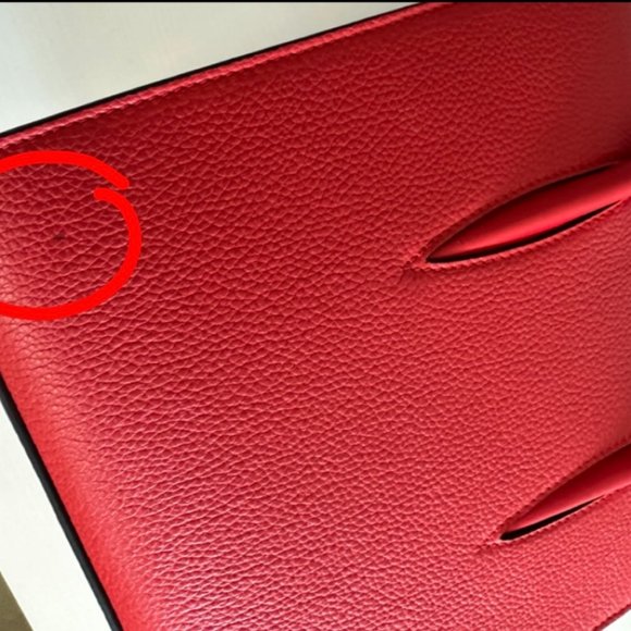 Red Christian Louboutin Purse 8.2 inches deep | 3.2 inches wide - Picture 14 of 15